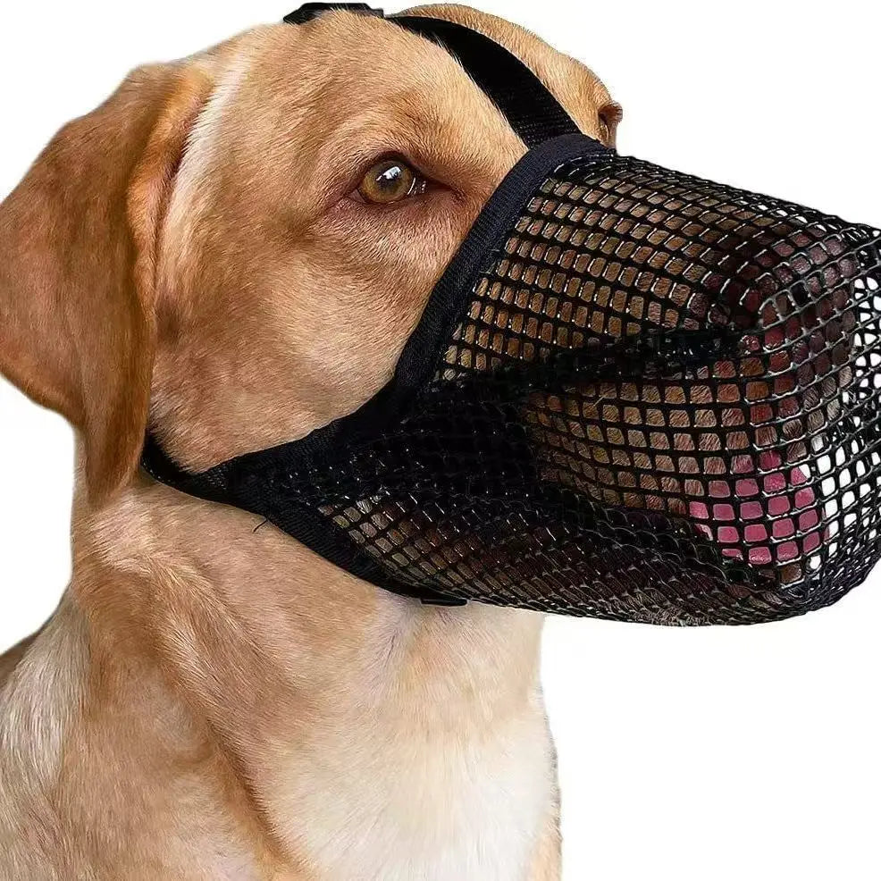 2025 novo cão boca capa malha grande cão malha respirável anti-comer latido golden retriever boca gaiola à prova de mordida máscara para animais de estimação