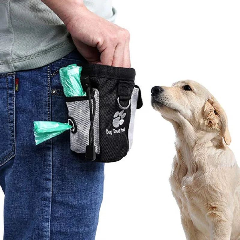 Cão Tratar Bolsa Cordão Carrega Brinquedos Pet Poop Bag Bolsa de Alimentos Para Animais de Estimação Hands Free Training Cintura Saco do animal de Estimação Do Produto