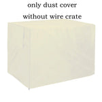 Canil do cão de estimação capa 210d oxford dustproof impermeável durável gaiola do cão capa poeira ao ar livre dobrável universal gaiola do cão acessório