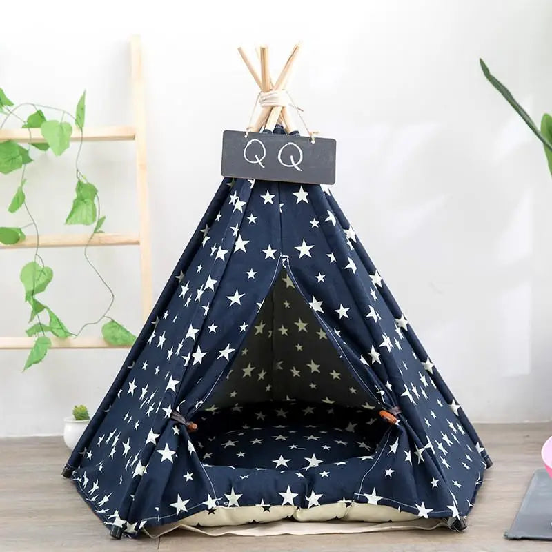 Tenda para animais de estimação, cama para gatos, tenda portátil com almofada grossa e 6 cores disponíveis para excursão de cachorro e cachorro ao ar livre e interno