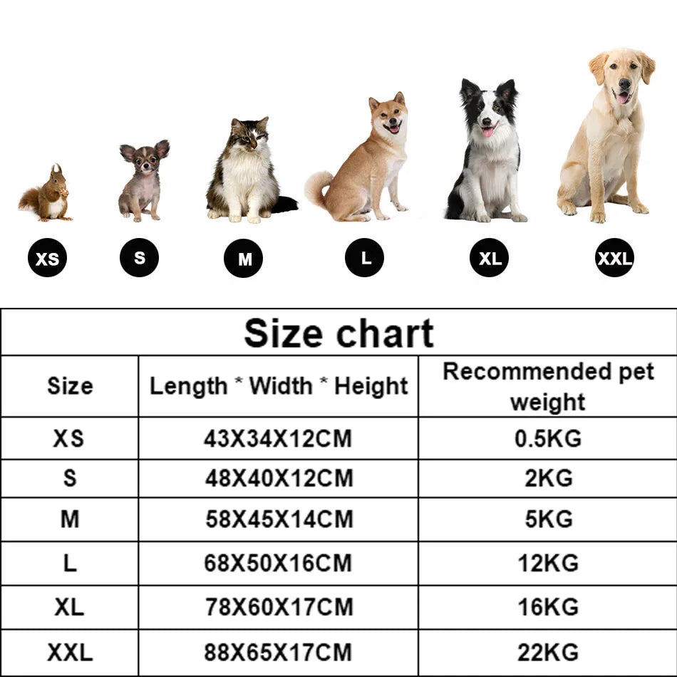 Cama para cão gato animal de estimação quadrado casil de pelúcia médio pequeno cão sofá cama almofada pet calmante cama do cão casa suprimentos para animais de estimação acessórios