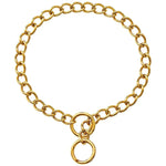 Cão corrente de ouro cubana link cão metal deslizamento colar cão estrangulamento colar filhote de cachorro metal p deslizamento corrente pet treinamento andando gargantilha