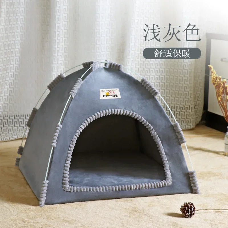 Four Seasons Universal Pet Tent, removível e lavável gato e cão ninho, respirável dobrável casa de gato, verão, novo