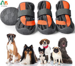 Sapatos para cães, botas respiráveis de malha para caminhadas, corrida, caminhadas, botas macias e antiderrapantes com sola de borracha robusta, alças ajustáveis