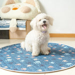 Biai círculo novo tapete antiderrapante para animais de estimação à prova dwaterproof água cão xixi almofada respirável gato esteira lavável pet fralda almofada alta absorvente pet esteira