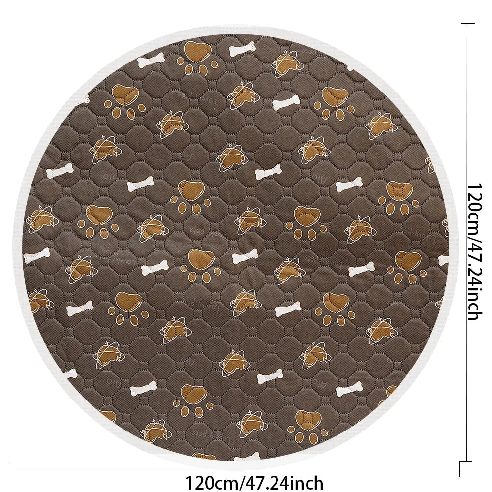 Biai círculo novo tapete antiderrapante para animais de estimação à prova dwaterproof água cão xixi almofada respirável gato esteira lavável pet fralda almofada alta absorvente pet esteira