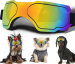 Óculos de sol para cães pequenos, óculos para cães com alça ajustável, proteção UV, à prova de vento, óculos de sol para cachorros, adequados para cães e animais de estimação