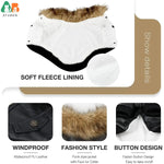 Atuban casacos de couro do cão à prova dwaterproof água casaco de inverno do cão filhote de cachorro jaquetas para cães de pequeno a médio roupas para animais de estimação roupas para cães de inverno