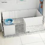 Ferro interior Pet Cerco, pequeno cão isolamento porta, coelho Guardrail, Teddy Fence, cão casa, gato gaiola