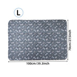 Almofada de xixi para cães lavável de 4 camadas, almofadas de treinamento para gatos de estimação, almofadas reutilizáveis para parto de cachorros, tapetes protetores antiderrapantes para gaiola de cães