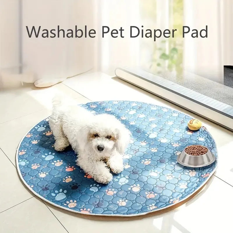Biai círculo novo tapete antiderrapante para animais de estimação à prova dwaterproof água cão xixi almofada respirável gato esteira lavável pet fralda almofada alta absorvente pet esteira