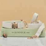 Coleira de cachorro premium personalizada de veludo de várias cores, trela personalizada gravada com placa de nome de animal de estimação, fivela de metal, presente de casamento para cachorro