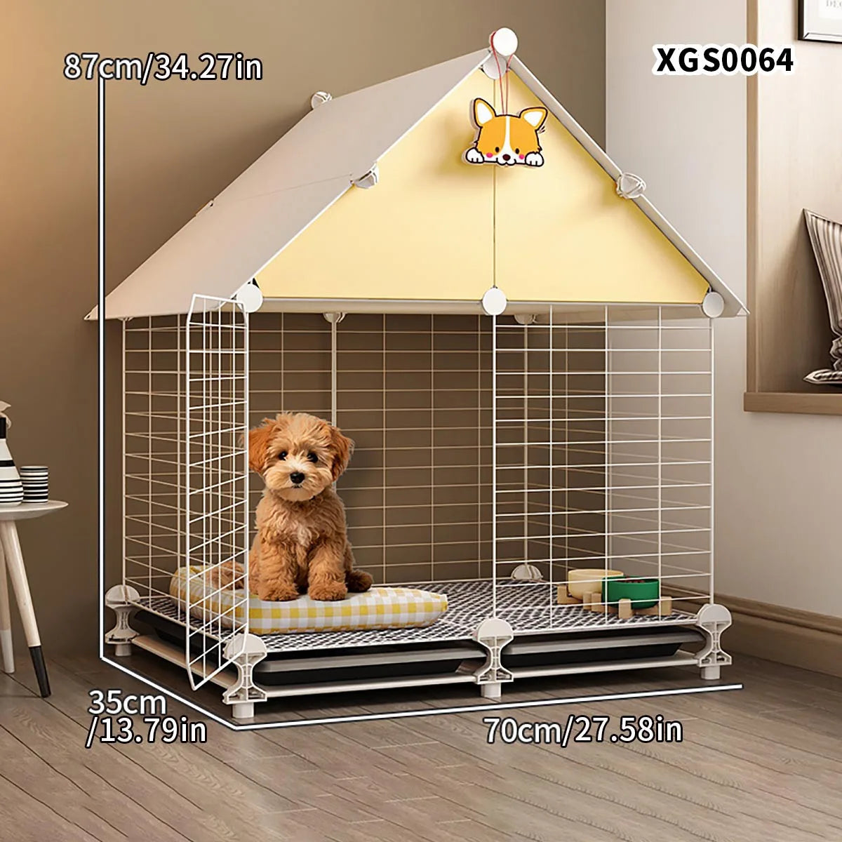 Gaiola para cães, casa interna, tamanho pequeno, cães com vaso sanitário separado, cerca para cães de estimação, teddy bichon, casa especial para cães