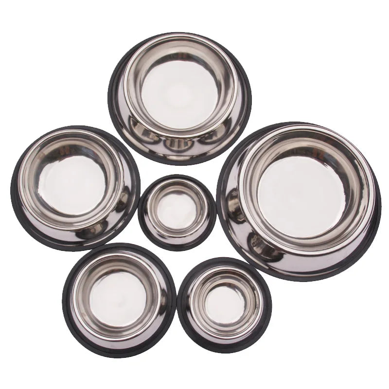 Tigelas de Aço Inoxidável para Pets