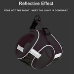 Conjunto reflexivo de arnês e trela para cães, cinta no peito para cachorro pequeno, colete de gatos chihuahua, yorkies, teddy walking suprimentos