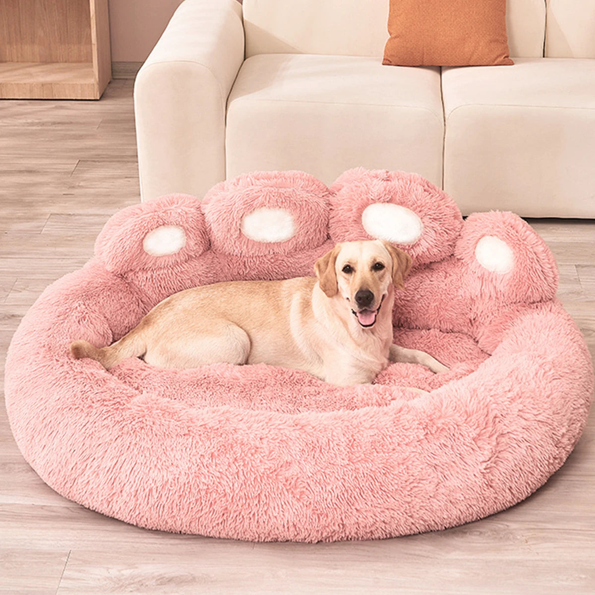 Cama de cachorro fofa, canil de pelúcia, acessórios para animais de estimação, produtos para cães grandes, cama, sofá, cesta, tapete pequeno, gatos, almofada grande, filhote de cachorro, animais de estimação