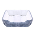 Cama para cão gato animal de estimação quadrado casil de pelúcia médio pequeno cão sofá cama almofada pet calmante cama do cão casa suprimentos para animais de estimação acessórios