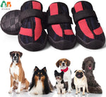 Sapatos para cães, botas respiráveis de malha para caminhadas, corrida, caminhadas, botas macias e antiderrapantes com sola de borracha robusta, alças ajustáveis