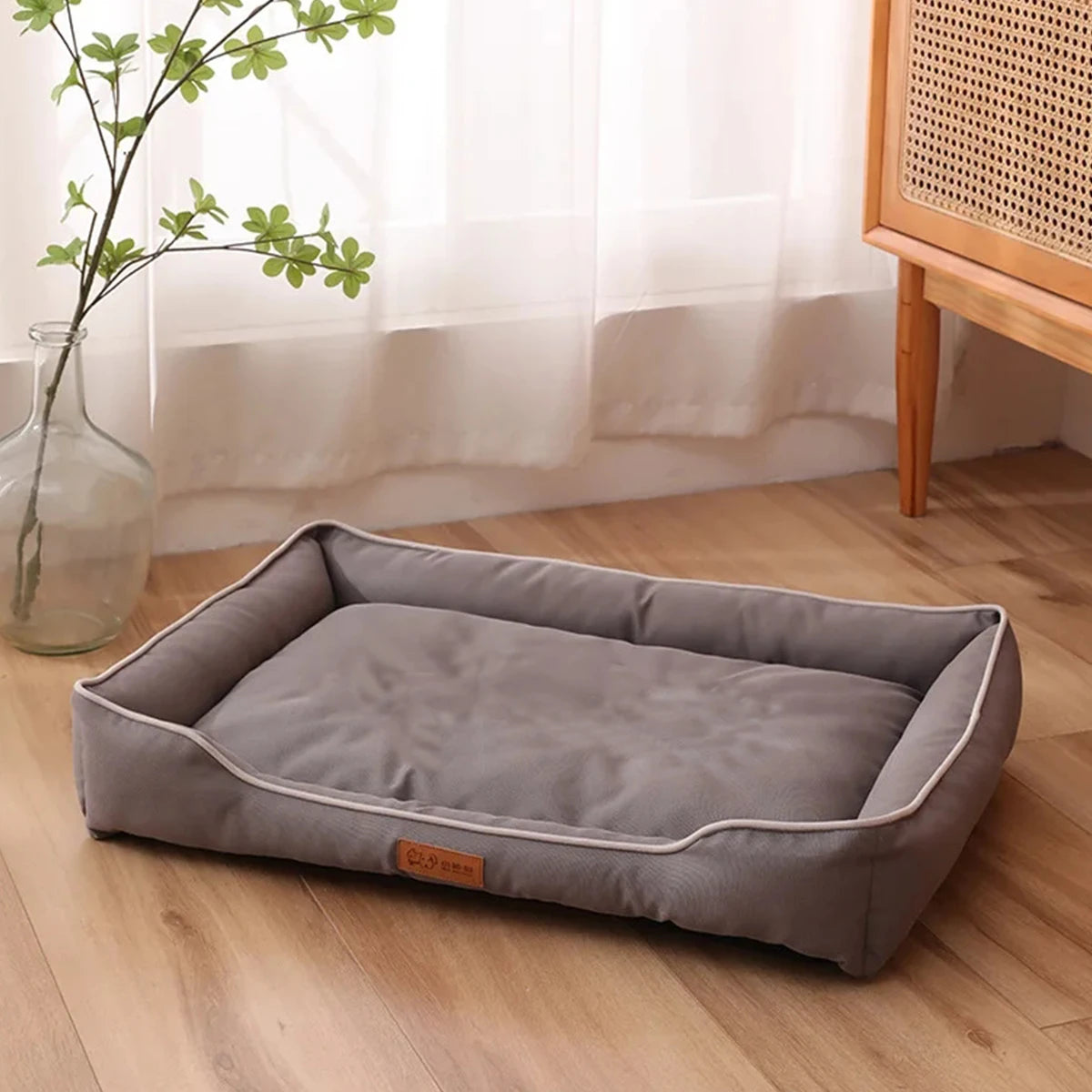 Cama quadrada para cachorro de quatro estações, colchão grande para cães, resistente à mordida, cama macia e espessada para cães, sofá à prova d'água, casa para animais de estimação