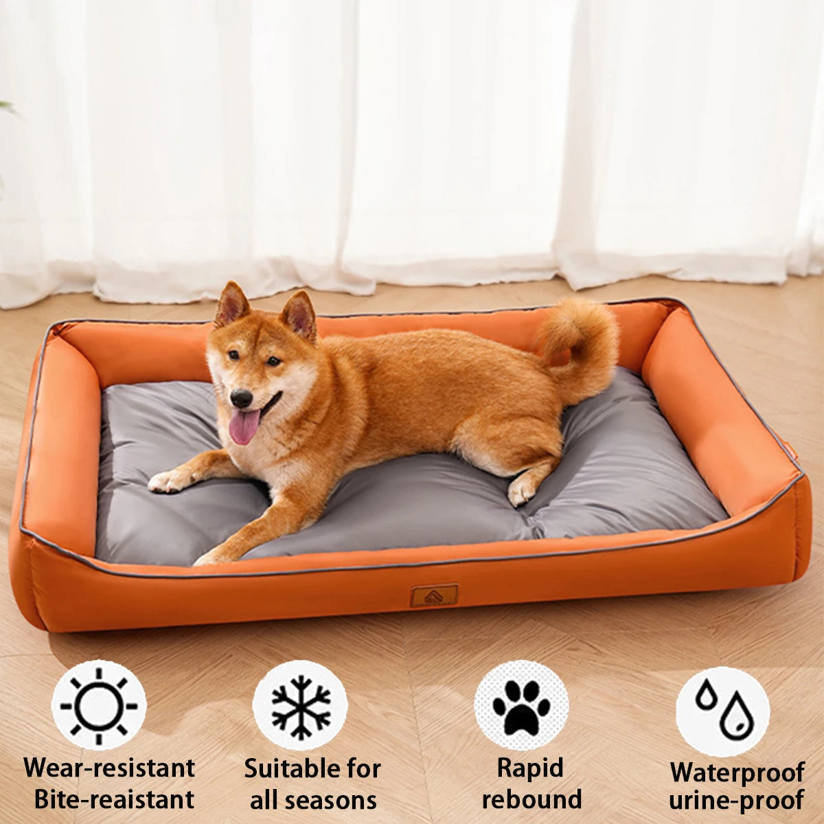 Cama grande para cães, à prova d'água, para cães grandes, verão, resfriamento, gato, macio, dormir, tapete para animais de estimação, todas as estações, filhote de cachorro, chihuahua