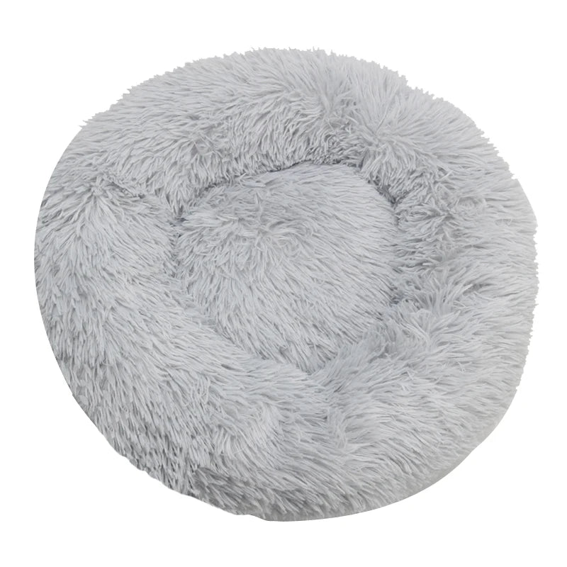 Cama de cachorro fofa de 40-90cm para grande cama redonda de cachorro super macia casa de gato de pelúcia ninho de gato inverno quente cama de animal de estimação