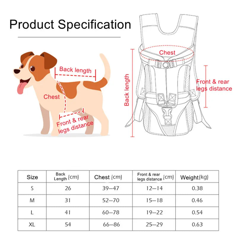Mochila transportadora para animais de estimação, mochila para viagem frontal para cães e gatos, bolsa transportadora para animais pequenos e médios, filhotes de bull
