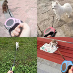 Trela automática retrátil do cão, 3m, 5m, durável, extensão do chumbo do gato, filhote de cachorro, andando, correndo, roleta, produtos pet