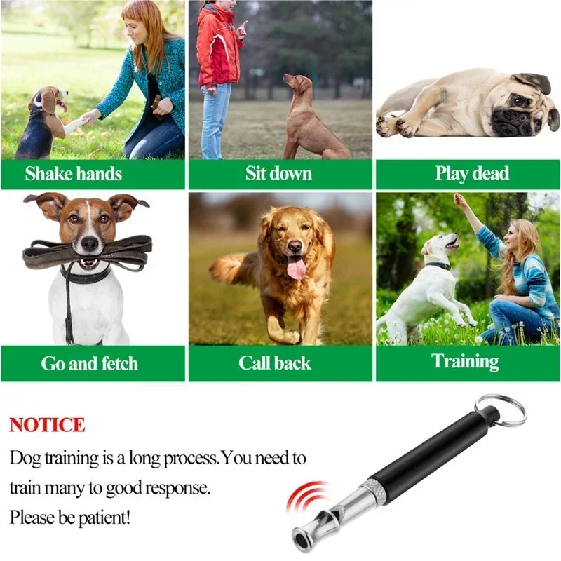 JJYY Apito dissuasor ultrassônico para treinamento de cães, apito para parar de latir, controle de latidos para treinamento de cães, apito dissuasor