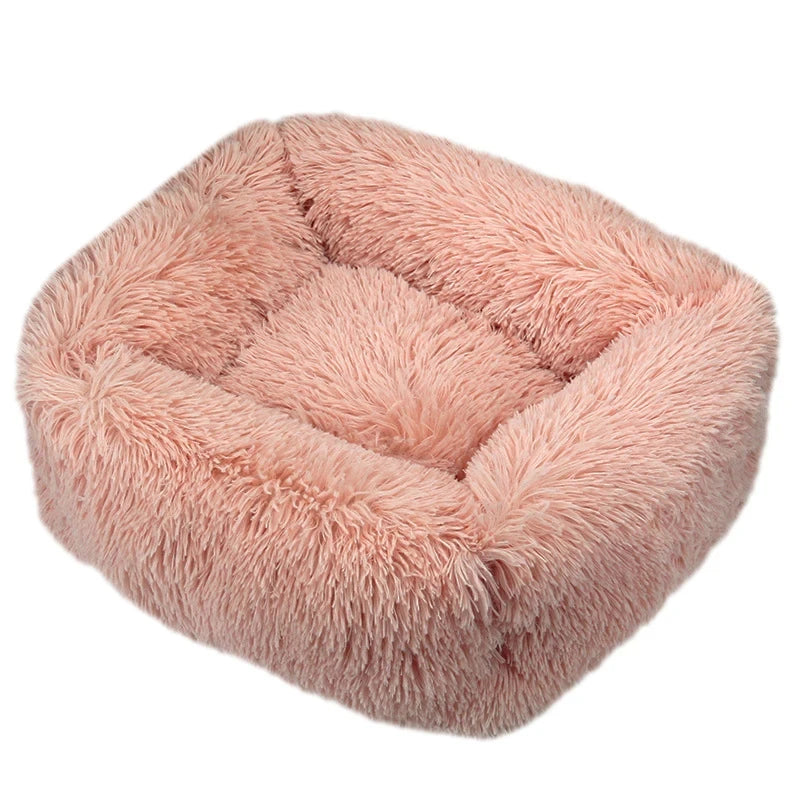 Cama retangular de pelúcia para cachorro, tapete quente de inverno, pequeno, médio e grande, para animais de estimação, canil, filhote de cachorro, sofacama, almofada para gato, animais de estimação, acessórios para sofá