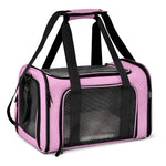 Saco de transporte para cães, mochila lateral macia para transportar animais de estimação, sacos de viagem para cães, transporte aprovado pela companhia aérea para cães pequenos, gatos de saída