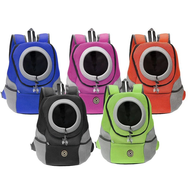 Bolsa portátil de ombro duplo para animais de estimação, bolsa para viagem respirável para cães, bolsa para transportar cães ao ar livre, suprimentos para transportar animais de estimação