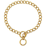 Cão corrente de ouro cubana link cão metal deslizamento colar cão estrangulamento colar filhote de cachorro metal p deslizamento corrente pet treinamento andando gargantilha