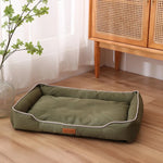 Cama quadrada para cachorro de quatro estações, colchão grande para cães, resistente à mordida, cama macia e espessada para cães, sofá à prova d'água, casa para animais de estimação