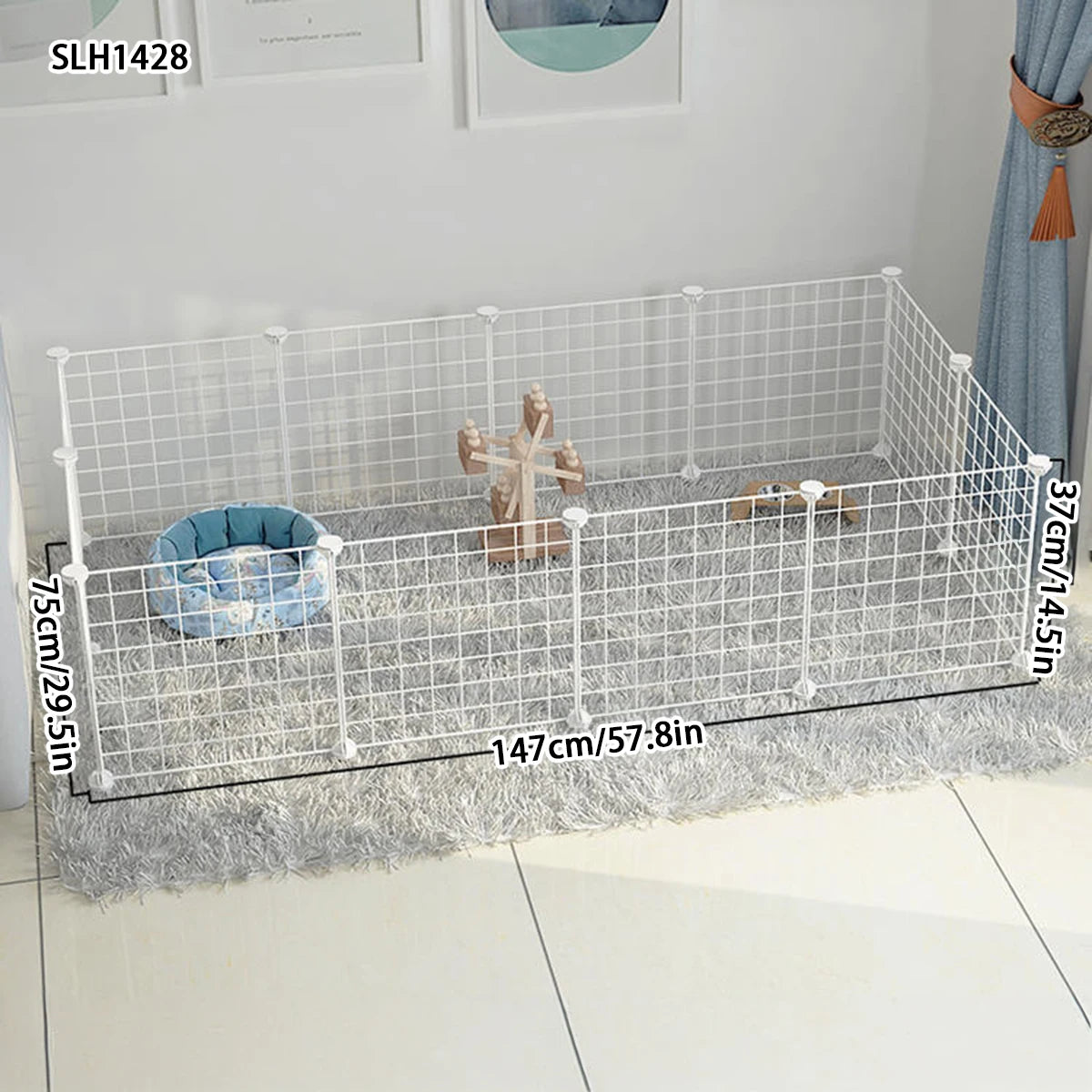 Ferro interior Pet Cerco, pequeno cão isolamento porta, coelho Guardrail, Teddy Fence, cão casa, gato gaiola