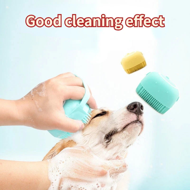 Banheiro filhote de cachorro grande cão gato banho luvas massagem escova macio segurança silicone acessórios para animais de estimação para cães gatos ferramentas mascotas produtos