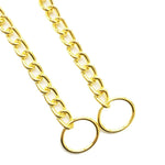 Cão corrente de ouro cubana link cão metal deslizamento colar cão estrangulamento colar filhote de cachorro metal p deslizamento corrente pet treinamento andando gargantilha