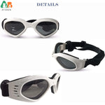 ATUBAN Óculos de sol para cães pequenos, à prova d'água, à prova de vento, proteção UV, óculos de sol para animais de estimação, cachorrinho, gato (branco