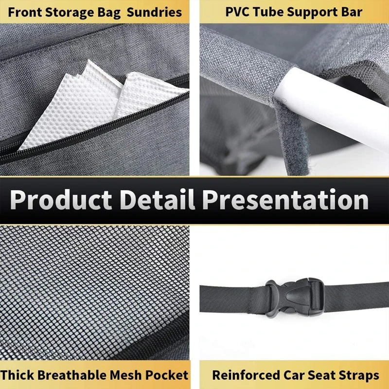 Almofada de assento de carro premium para cães/gatos, bolsa suspensa, assento de carro para cães pequenos a médios, gatos, acessórios para gaiola de viagem