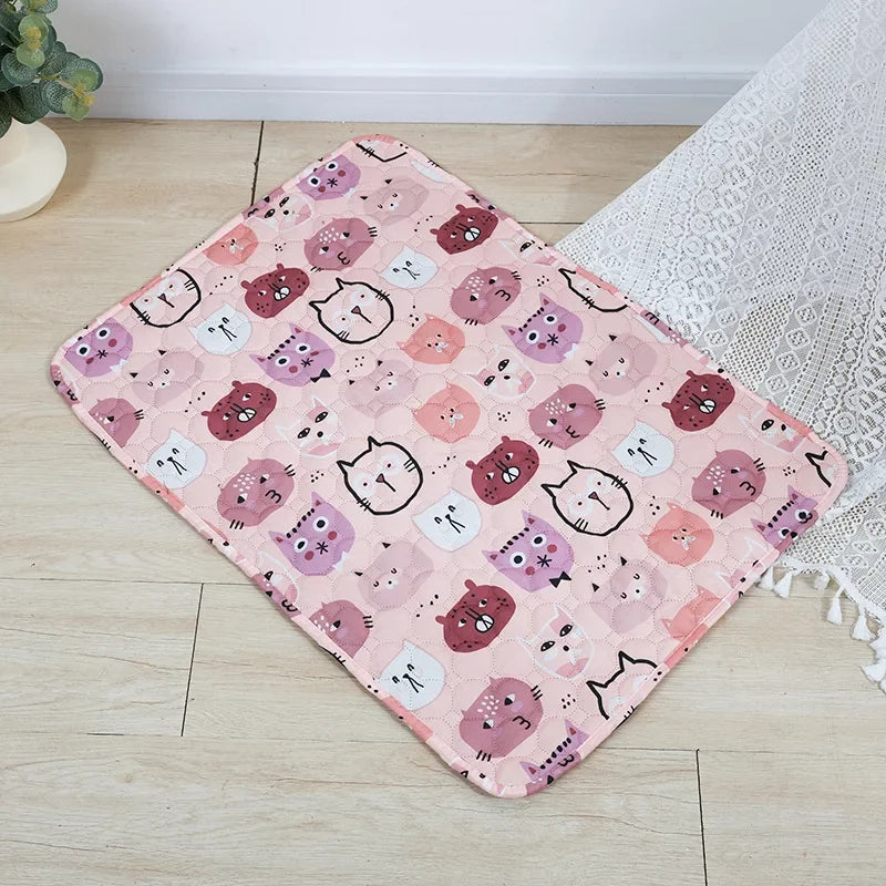 Almofada de xixi para animais de estimação, lavável, fralda para animais de estimação, tapetes reutilizáveis para cães, cama de urina, lavável, almofada de treinamento para cães, quatro estações, capa para animais de estimação