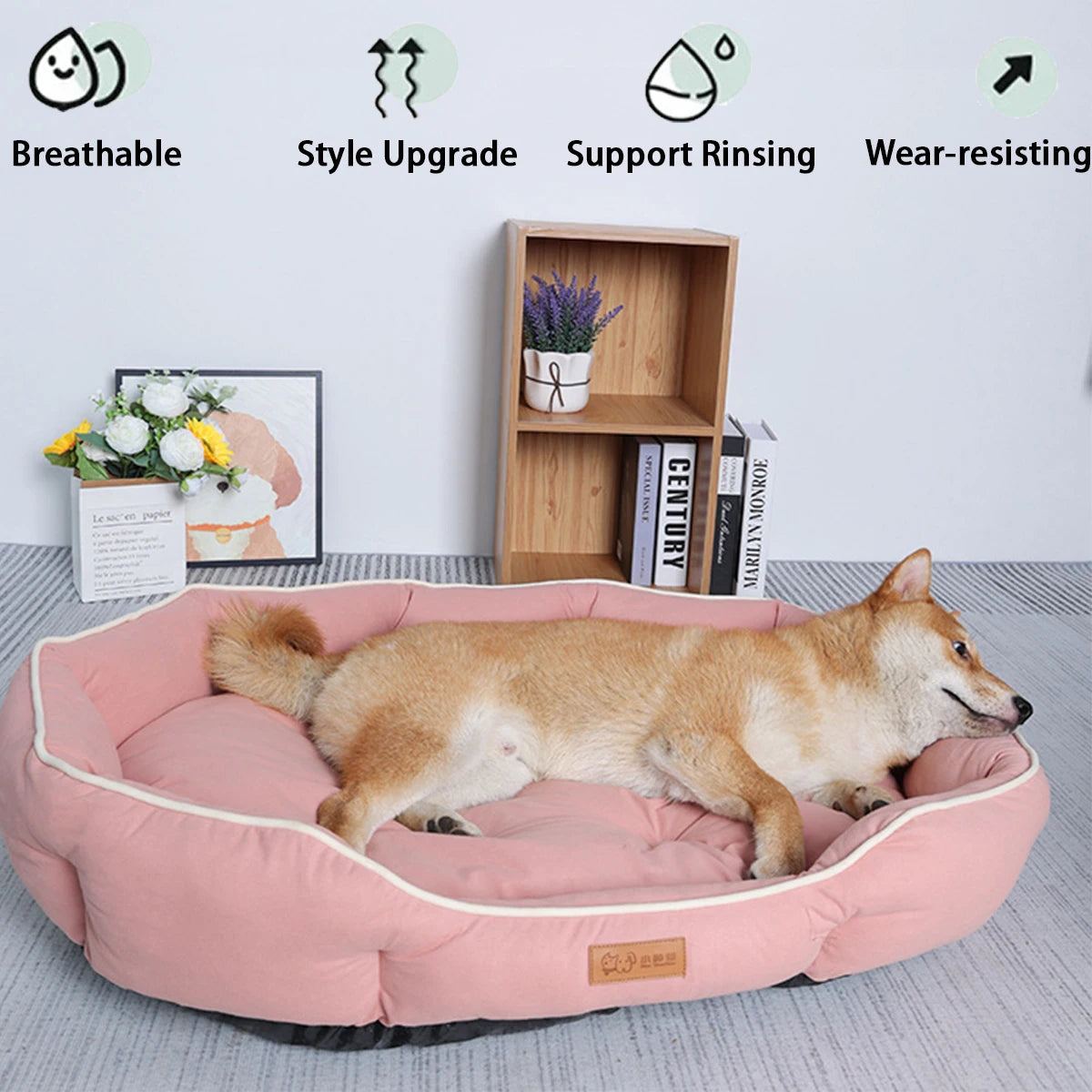 Cama grande para cães e gatos, almofada para todas as estações, verão, dormir, filhote de cachorro, buldogue francês, teédia, resfriamento, cama para gatos, para cães pequenos, animais de estimação