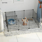 Ferro interior Pet Cerco, pequeno cão isolamento porta, coelho Guardrail, Teddy Fence, cão casa, gato gaiola