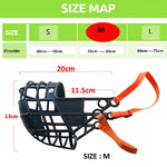 Focinho de cachorro ajustável máscara de plástico anti-diga mordida boca capa galgo gree whippet cesta focas suprimentos para animais de estimação com s/m/l