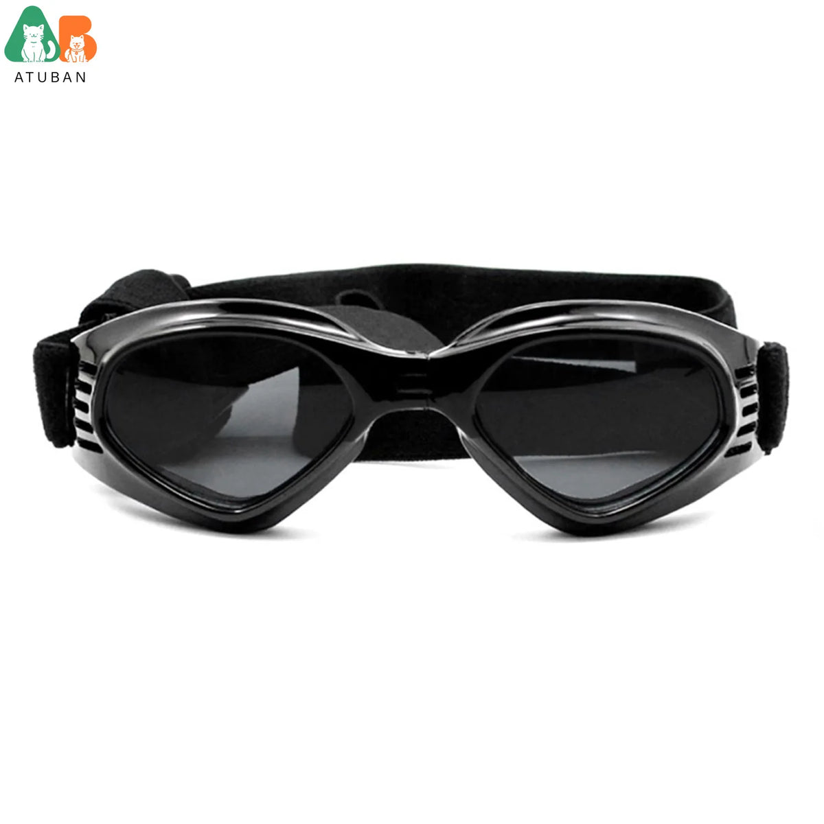 ATUBAN Óculos de sol para cães pequenos, à prova d'água, à prova de vento, proteção UV, óculos de sol para animais de estimação, cachorrinho, gato (branco