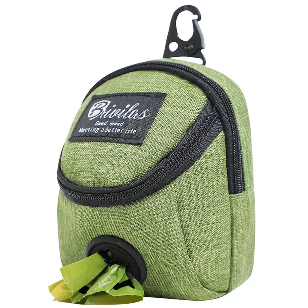 Multifuncional portátil pet treat bolsa dispensador de cocô saco de treinamento do cão durável ao ar livre acessórios para cães e gatos