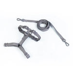 Conjunto de coleira para animais de estimação, série macaron, cabeça dupla, ajustável, colete para cães pequenos e médios, moda para animais de estimação