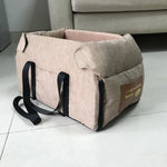 Cama de assento de carro para cães, cama central de assento de carro portátil para cães pequenos e gatos, bolsa de viagem de segurança, acessórios para cães