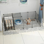 Ferro interior Pet Cerco, pequeno cão isolamento porta, coelho Guardrail, Teddy Fence, cão casa, gato gaiola