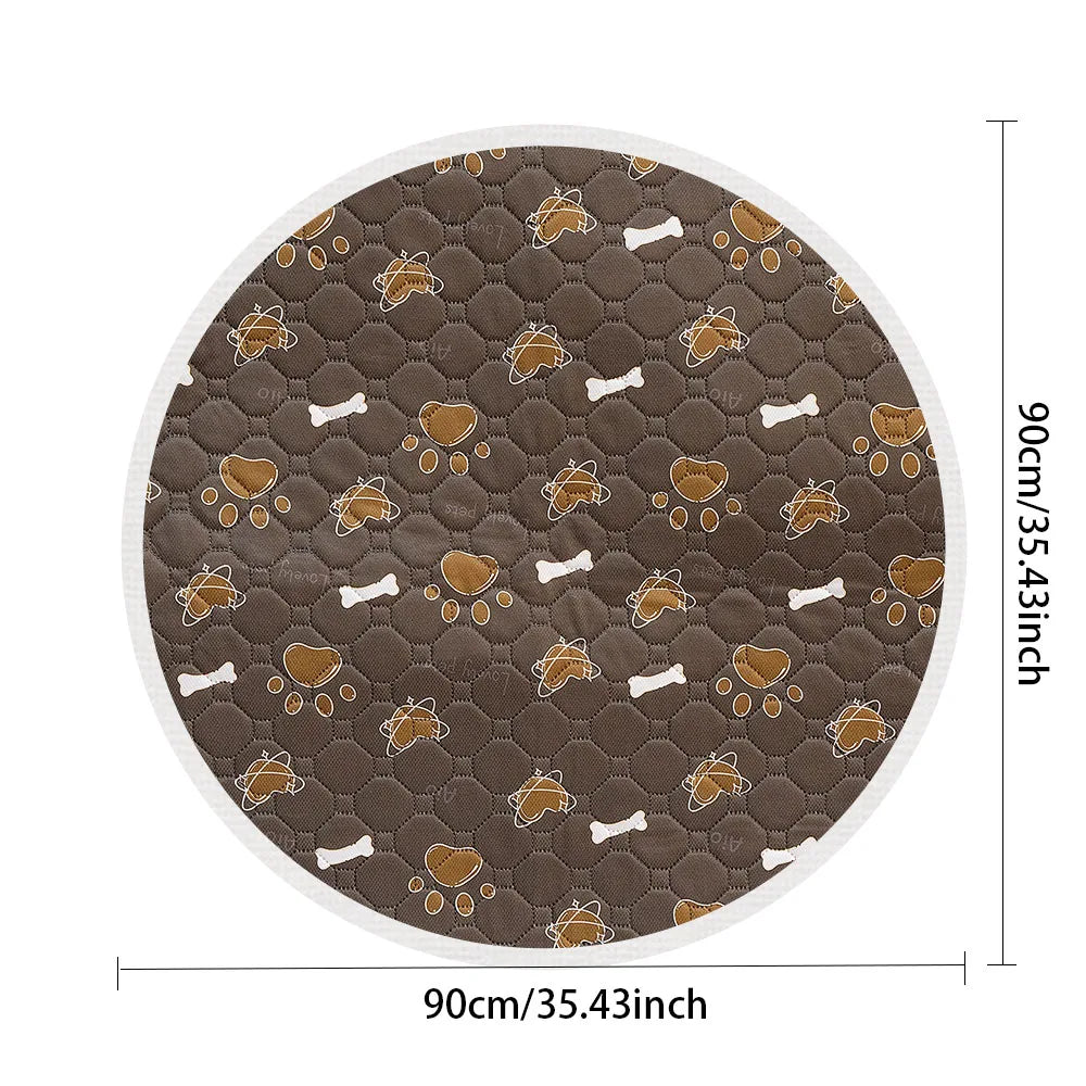 Biai círculo novo tapete antiderrapante para animais de estimação à prova dwaterproof água cão xixi almofada respirável gato esteira lavável pet fralda almofada alta absorvente pet esteira