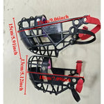 Focinho de cachorro ajustável máscara de plástico anti-diga mordida capa de boca para galgo pequeno/médio/grande-cores aleatórias