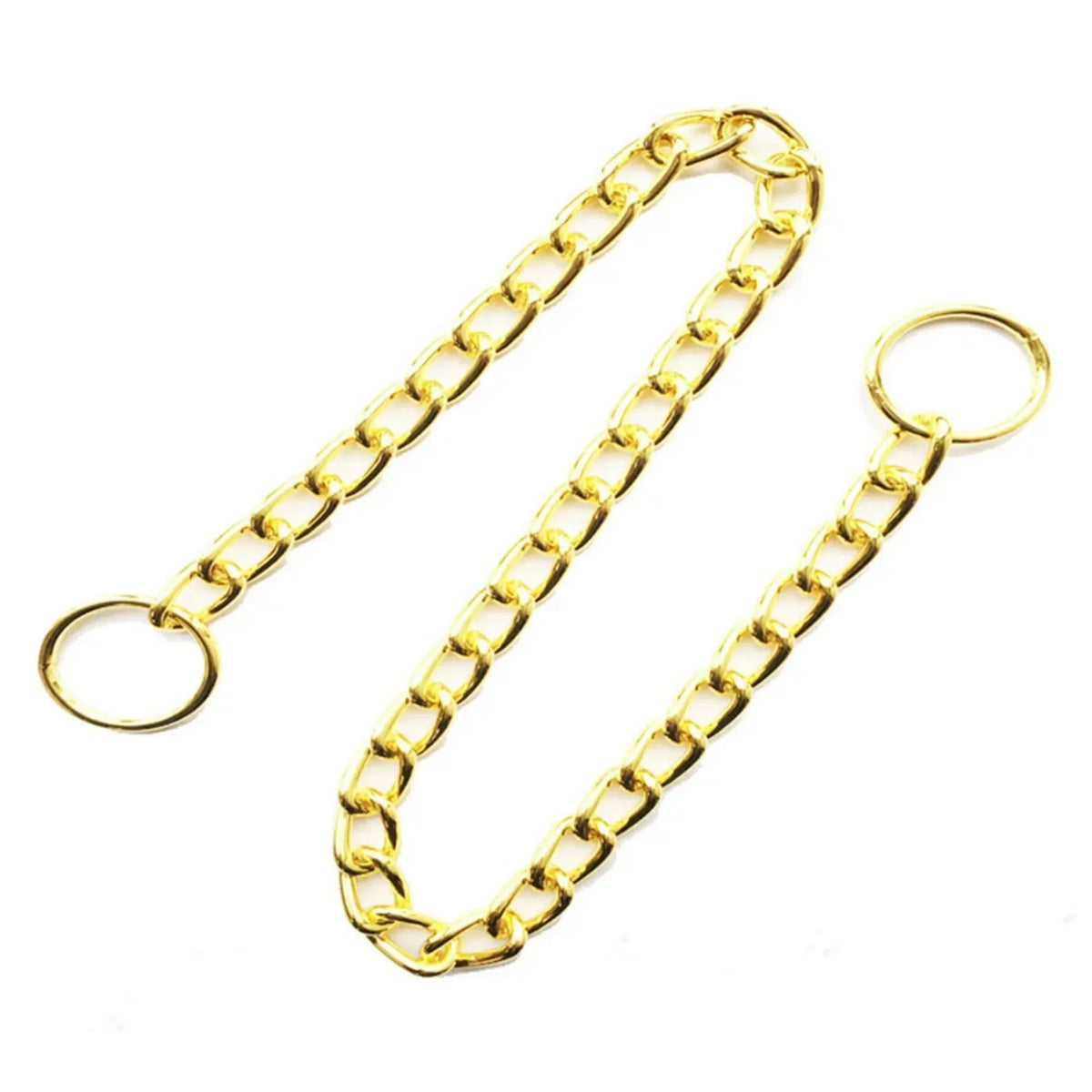 Cão corrente de ouro cubana link cão metal deslizamento colar cão estrangulamento colar filhote de cachorro metal p deslizamento corrente pet treinamento andando gargantilha